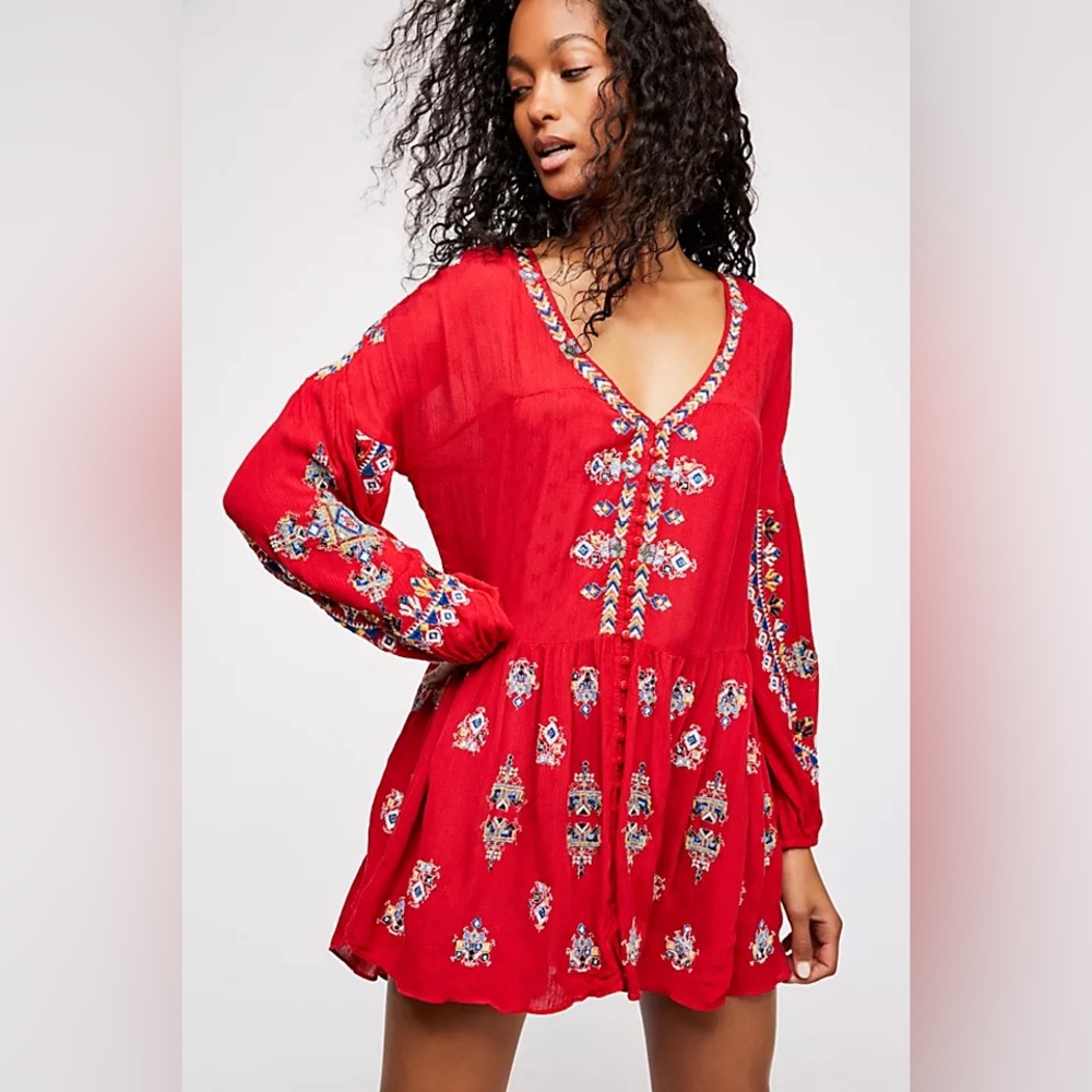 Free people The Arianna Embroidered Tunic